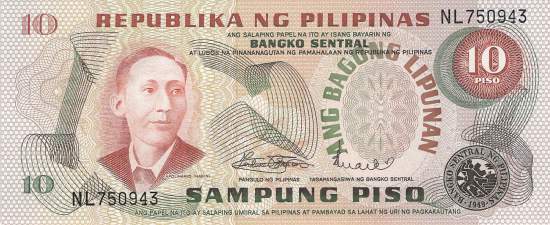 Philippinen 10 Piso 1978 p161a